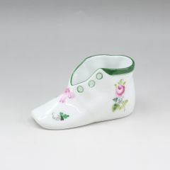 レア❤ヘレンド セーブル風 小薔薇 ベビーシューズ 小物入れ 置物