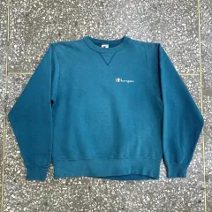 90s USA チャンピオン フェイディド ブランク スウェットシャツ M