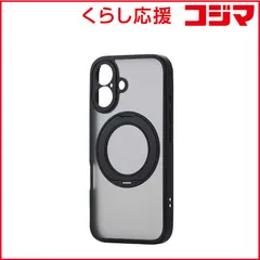 【 新品 未開封 】 エレコム　ELECOM　iPhone 16 ケース ハイブリッド カバー 衝撃吸収 MAGKEEP 磁力吸着ワイヤレス充電対応 回転式スタンド付 ブラック　PM-A24AMGSTKMBK