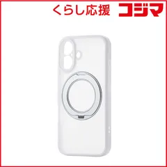 【 新品 未開封 】 エレコム　ELECOM　iPhone 16 ケース ハイブリッド カバー 衝撃吸収 MAGKEEP 磁力吸着ワイヤレス充電対応 回転式スタンド付 ホワイト　PM-A24AMGSTKMWH