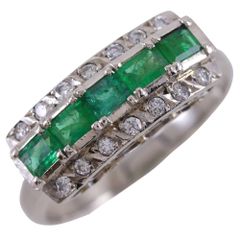 純プラチナPt1000 天然エメラルド1.00ct ダイヤリング 12.5号 Pt1000 純pt 天然エメラルド1.00ct ダイヤ リング 12.5号 - メルカリ