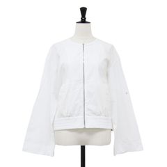 グレースコンチネンタル バックフレアー ブルゾン 白 L 新品 - メルカリ