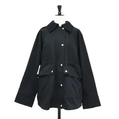 PATOU パトゥ コート ブラック 黒 サイズ:36(S) | オーガニック コットン リラックス パーカ / コート | ラグランスリーブ フラップポケット フランネル | アウター ジャケット 上着【レディース】【中古】