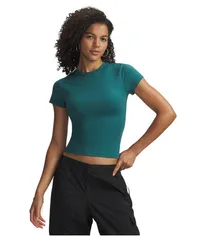 アンダーアーマー レディース トップス シャツ Under Armour Motion Fitted Short Sleeve TShirt Rack GreenArde グリーンのサムネイル