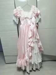 merletage vintage 長袖ドレス 「お花とリボンの舞うドレス」 - メルカリ