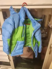 THE NORTH FACE ザノースフェイス ブルー/グリーン ダウン アウター 130 出品のサムネイル