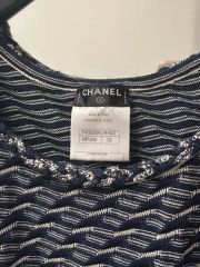 CHANEL 08C ハウンドトゥース ココマークノースリーブチュニック 
