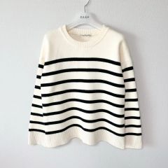 DEUXIEME CLASSE ワイドボーダーニット カシミヤ タートルネック
