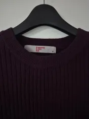 8seconds ディープパープル ゴージ ニット Fサイズ