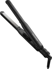 SALONIA サロニア ストレートアイロン ヘアアイロン 15mm 耐熱ポーチ付 海外対応 SL-004S ブラック