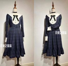 Forest wardrobe】ハイウエストジャンパースカート＆レトロブラウス