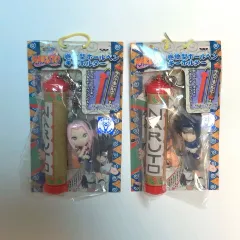 まとめ) 古典NARUTO -ナルト- ボールペン フィギュア キーホルダー うちは サスケ さくら ストラップ キーホルダー