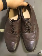 極美品】RUNWALK 革靴 ストレートチップ 内羽根 レザー 本革 25EE