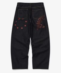 新品タグ付き 未使用 glamb×ジョジョ デニムパンツ ブラック サイズ3