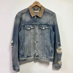 S オールセインツ アイレン ディストレスド デニム ジャケットのサムネイル