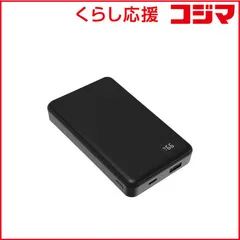 【 新品 未開封 】 オズマ　デジタル残量表示機能付リン酸鉄リチウムモバイルバッテリー 10000mAh 20W [USB Power Delivery対応 / 2ポート] ブラック　LFPUC100D-CCBK 未使用 送料無料のサムネイル