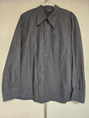 MM6 16 AW 長袖シャツ 黒 ドッキングシャツ - メルカリ