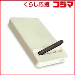 【 新品 未開封 】 オズマ　ワイヤレス準固体モバイルバッテリー 5000mAh PD20W スタンド付 ［USB Power Delivery対応 / 2ポート］ オフホワイト　SSLC2W50-CCOW 未使用 送料無料のサムネイル