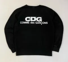 コム・デ・ギャルソン CDG ビックロゴ ブラック スウェット