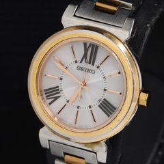 SEIKO ルキア 電波ソーラー 3B21 ピンクゴールド ローマ数字 稼働品