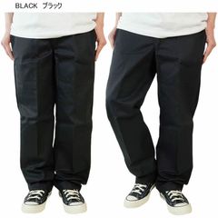 Dickies ダブルニー ルーズフィット ワークパンツ ブラック W32L32