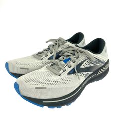 極美品】Brooks ランニングシューズ シルバー ブルー - メルカリ