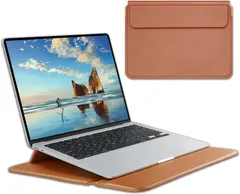 Pop Frog パソコンケース スタンド MacBookAir互換品 ケース パソコンケース 薄型 軽量 PCスタンド ノートパソコン 13 13.3 13.6 14 15.6 16 インチ カバー (キャメル, 14-16インチ)のサムネイル