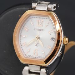 ジュン様専用極美品❣️xC H058 ピンクフェイス トノー 電波ソーラー