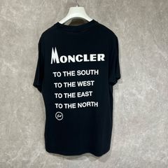 美品〕モンクレール フラグメント ブラック S Tシャツ ジャパン 5S439 