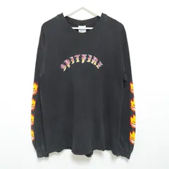 L 90s SPITFIRE ロンT Hanes 長袖 Tシャツ 黒 USAのサムネイル