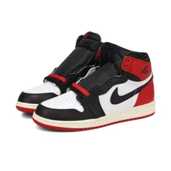 NIKE AIR JORDAN 1 RETRO HIGH OG GS 【BLACK TOE REIMAGINED】 BLACK/BLACK/VARSITY RED/WHITE 25.0cm