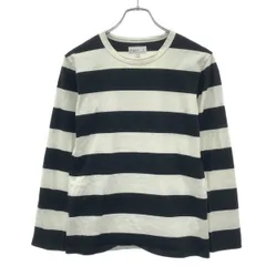 agnes b. アニエスベー ボーダーロングスリーブTシャツ 0330J019 ブラック×ホワイト T1