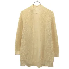 MUSE de deuxieme classe ミューズ ドゥ ドゥーズィエム クラス 16SS シルクリネンローゲージニットカーディガン 16-080-500-4230 アイボリー Fのサムネイル