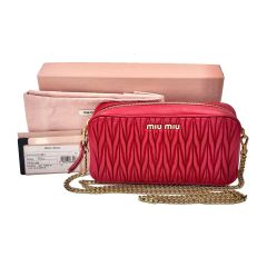 美品】MIU MIU マテラッセ チェーンショルダーバッグ 5BD138 - メルカリ