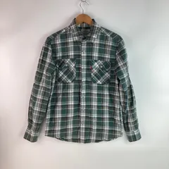 Levi's チェック柄ウエスタンシャツ メンズ L グリーン×ホワイト 35110001