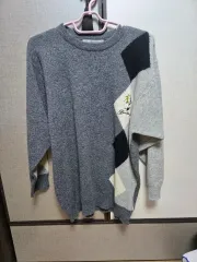 バーバリー アーガイル ニット セーター グレー