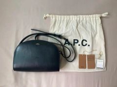 希少限定品2018aw APC ボストンバック ボウリングバッグ トート レザー