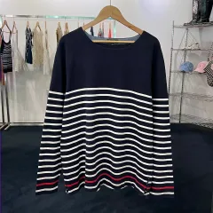 XL エディー・バウアー ストライプ 長袖 Tシャツ