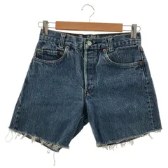 Levi’s (リーバイス) 501 カットオフデニムショーツ  ボタン裏553  インディゴ 実寸25-26インチ