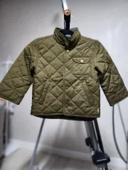 ポロラルフローレン キッズ キルティング ジャケット カーキ 3T