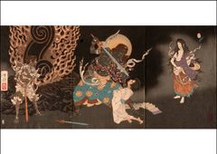 4枚セット】タイシルク アート生地 絵画 壁掛け アジアンインテリア