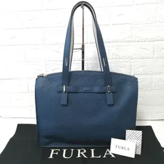 美品　フルラ　FURLA　ジョーヴェ　ジョベ　GIOVE　メンズ　トートバッグ　ショルダーバッグ　ネイビー　ブルー　391のサムネイル