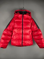 NII ユニセックス S オーバーサイズ フーディー ダウン アウター パファー レッド