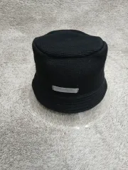 ニット バケットハット ブラック
