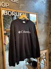 Columbia ロゴ ブラック スウェット