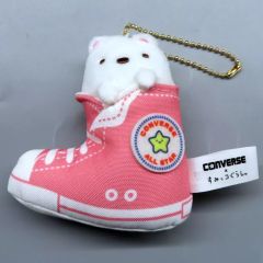 [중고] 열쇠 고리 시로쿠마 매달려 봉제 인형 [스미코 구라시 × CONVERSE]