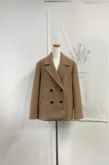 Club Monaco クラブモナコ カシミア アンゴラ ブレンド ダブル ボタン ウール ショート コートのサムネイル