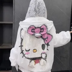 ハローキティ キャラクター ウィンドブレーカー (S M L XL)