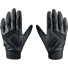 zett(ゼット) バッティンググラブ(PAIR)3D FIT 野球ソフトバッティングG･コウ (bg17802hs-1900)26SS、ブラック