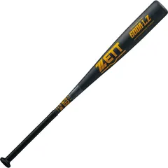 zett(ゼット) 軟式アルミバット ゴーダLZ 野球ソフトバット軟式アルミ (bat37613c-1982)26SS、ブラック/ゴールド